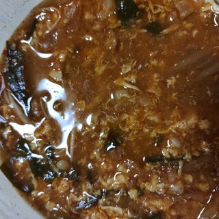 きむち納豆スープ